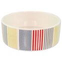 Bowl Dog Fantasy kerámia színes csíkok 16x6cm 770ml