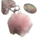 Ciondolo pompon, cuore