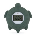 PETITE&amp;MARS Teplomer silikónový digitálny do vody Turtle Terry Misty Green 0m+