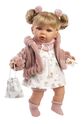 Llorens 42408 JULIA - păpușă realistă cu sunete și corp moale din material textil - 42 cm