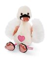 NICI pliš Love White Swan 35cm, ZELEN