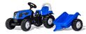 Rollytoys Šliapací traktor Rolly Kid Landini modrý s vlekom