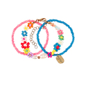 Souza Souza! - Bracelets Loiz flower blue - 3 pcs
