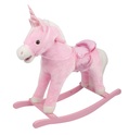 Rosa schaukelndes Einhorn mit Sound