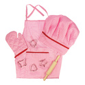 Bigjigs Toys Ensemble de chef cuisinier rose