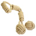 Jouet Dog Fantasy corde de traction Jute poignée et 2 balles 7/60cm