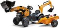 Falk Tretor 967N Case CE mit Lader, Bagger und Anhänger