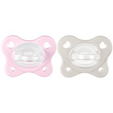 CHICCO Chupete Physio Dual Soft silicona niña 2-6m, 2 uds