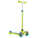 Globber Kinderroller Plus - Primo Plus Lights V2 - Leuchtend - Limettengrün/Marineblau
