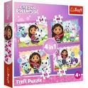 Trefl Puzzle 4v1 - Gabbys Abenteuer / Universal Gabby's Dollhouse