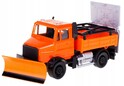 Bburago 1:43 servisné vozidlá Road Security with Snow Plough and Signal Board