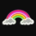 2Kids Toys Led Neonlicht Lampe Regenbogen mit Wolken