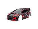 Carrosserie Traxxas Ford Fiesta ST Rally Brushless rouge