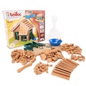 TEIFOC Baukasten Haus mit Ziegeldach 200 Teile