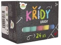 Craies de trottoir colorées 24pcs