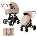 ADAMEX Kombikinderwagen Bianco 2 Champagne Latte