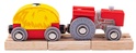 Bigjigs Rail Tracteur rouge avec remorque