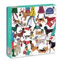 Galison Puzzle Chiens en hiver 500 pièces