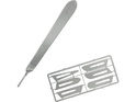 Modelcraft нож с назъбени остриета деб. 0.24mm (комплект)