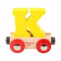Bigjigs Rail Вагонче дървена влакова линия - Буква K