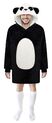 Cozy Noxxiez CH367 Panda - couverture à capuche télévisée chauffante pour adolescents et adultes