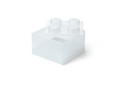 LEGO Aufbewahrungsbox 4 mit Deckel - glitzernd transparent