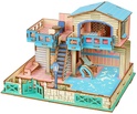 Drvena 3D puzzle vila Woodcraft na otoku Lembongon
