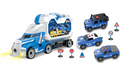 Camion de poliție cu 3 mașini cu șuruburi cu efecte 42 cm