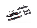 Bara de protectie Traxxas aluminiu anodizat negru cu ochi D (pentru TRX-4M Defender)