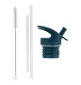 A Little Lovely Company - bouchon, brosse et paille pour bouteille en acier inoxydable - robots