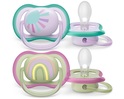 Philips AVENT Schnuller Ultra Luftbild 0-6m Mädchen (Regenbogen) 2 Stk