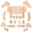 Bigjigs Rail Drvene šine set od 25 dijelova