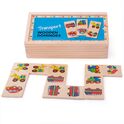 Bigjigs Toys Domino en bois véhicules