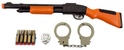 Fucile/fucile + manette + cartucce per ventose in plastica 50 cm