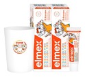 Elmex Detská zubná pasta 2x50ml + pohárik + vzorka zubnej pasty