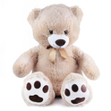 Gran oso de peluche Fido marrón claro con etiqueta 100 cm