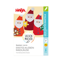 Haba Set creativo I primi Babbo Natale adesivi