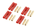 Konektor pozlátený 4.0mm plastové púzdro (4)