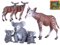 Animaux de safari avec bébés 4-12cm 6pcs