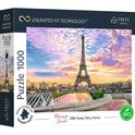 Trefl Prime puzzle 1000 UFT - Romantický západ slnka: Eiffelova veža v Paríži, Francúzsko