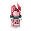 Găleată Căpșună cu stropitoare și accesorii, 12 cm