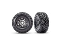 Cerchi Traxxas 2.2/3.2", disco grigio, copertoni Maxx Slash cinturati (coppia)