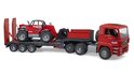 Bruder 2774 Полуремарке MAN TGA с телескопичен товарач Manitou