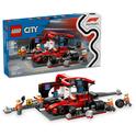 LEGO® City 60443 Fermata in F1® e Pit Crew con auto Ferrari