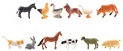 Animaux mini ferme domestique plastique 4-6cm 12pcs dans un sac