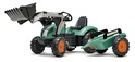 Falk dječji traktor na pedale veliki SUPER LOADER 1054AM s utovarivačem i prikolicom - zeleni