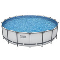 Piscina de jardín Bestway 56462 Steel Pro MAX 5.49m x 1.22m Pool Set con filtración de cartucho