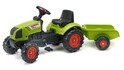 Falk Šliapací traktor 2040A Claas Arion s vlečkou