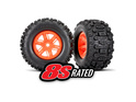 Kolo Traxxas 4.3 / 5.7", disk oranžno, pnevmatike Sledgehammer (par)