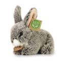 Conejo de peluche gris oscuro acostado 17 cm ECO-FRIENDLY